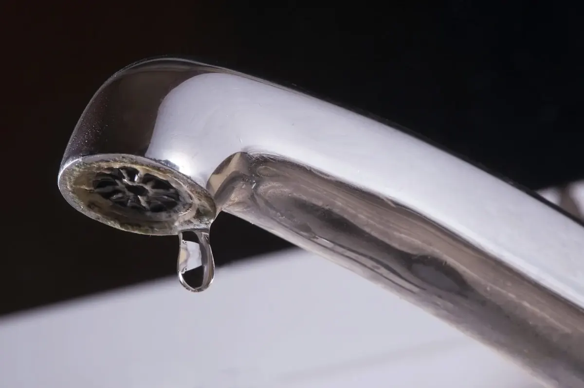 Hard-water damage on residential plumbing
